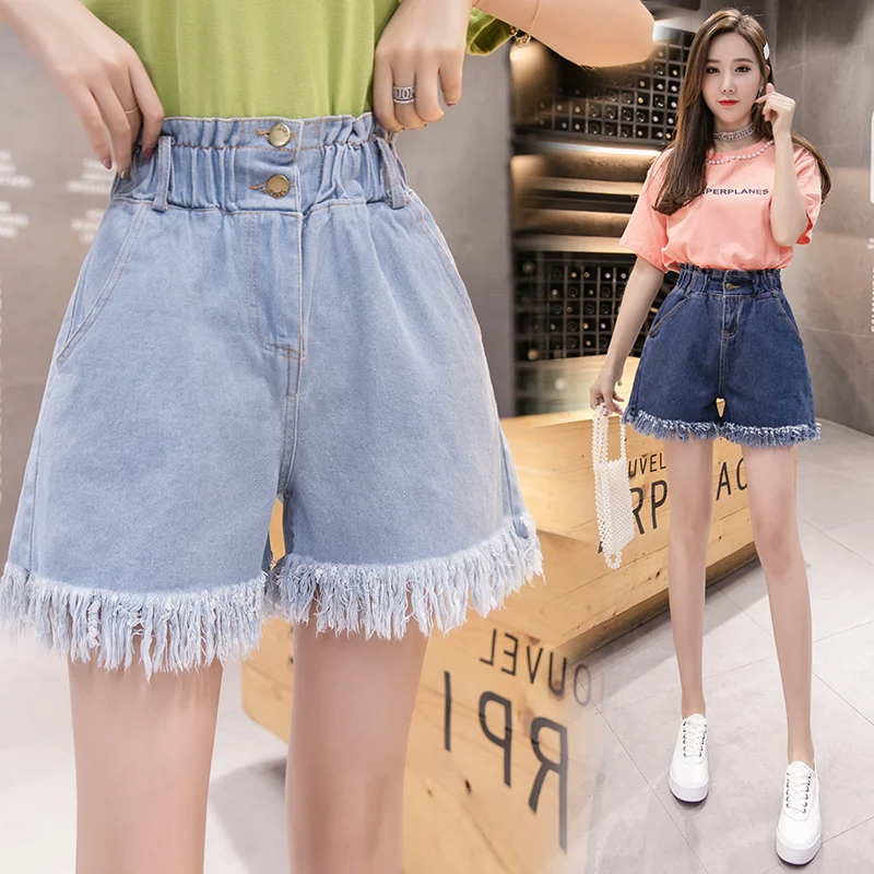 Сексуальные джинсовые шорты с высокой талией размера плюс tendencia 2020 женские