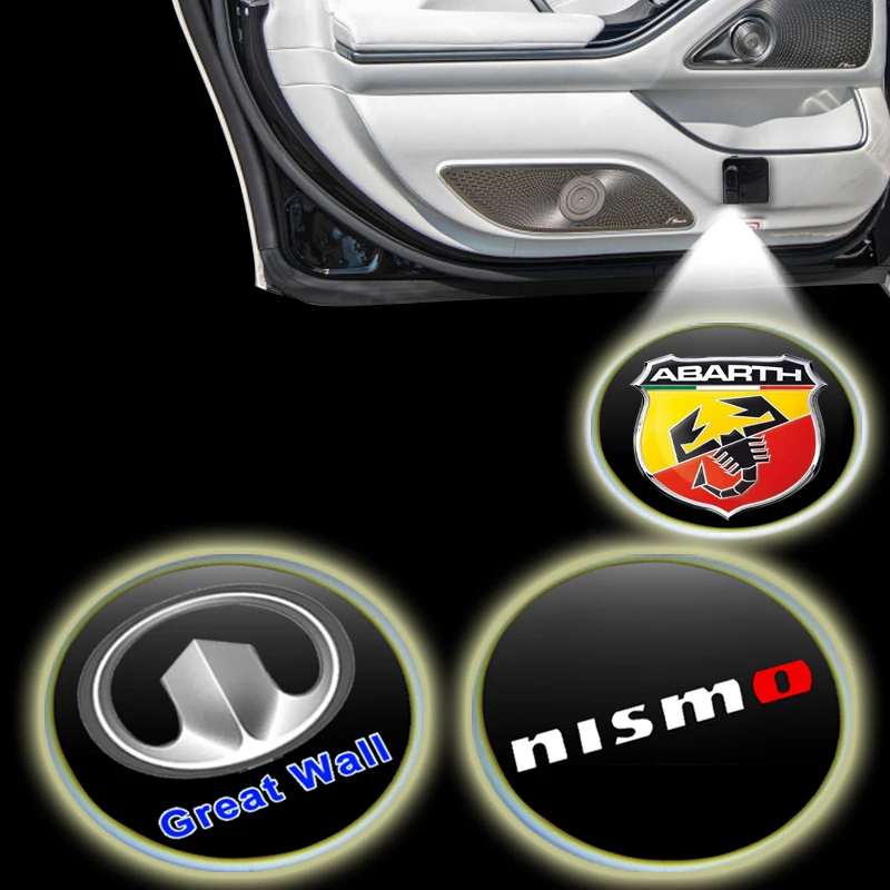 

1pcs Car Led Welcome Decorative Light Car exterior accessories For Fiat 500 Punto 124 125 Bravo Stilo Panda Abarth Tipo Viaggio