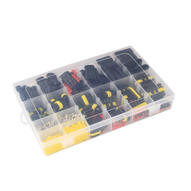 

NEW 708Pcs/box Waterproof Connectors 1/2/3/4/5/6 Pin Car Electrical Wire Connector Plug Truck Harness Repair Parts Dropship