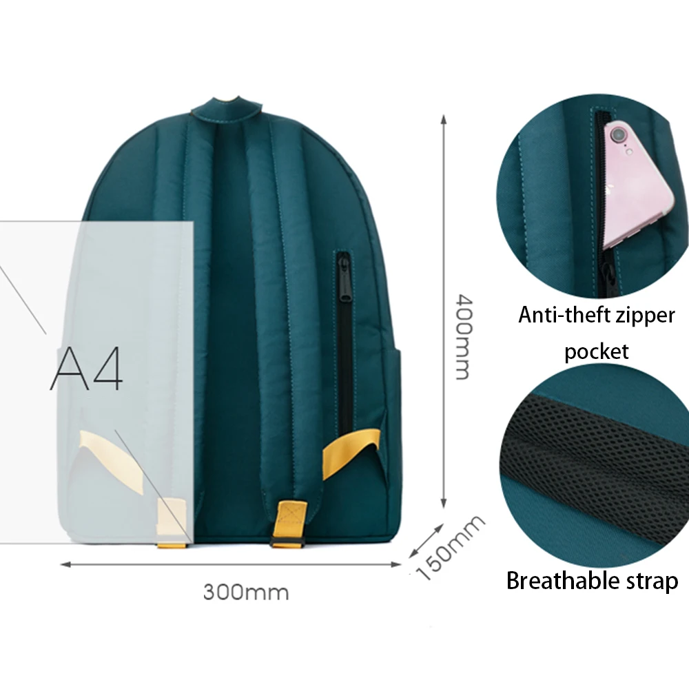 Рюкзак темно зеленого цвета для мужчин защитный материал женский рюкзак