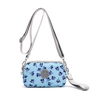 summer new mini bags for women 2021 fashion floral handbag women 8 colors phone clutch bag nylon crossbody small woman black bag