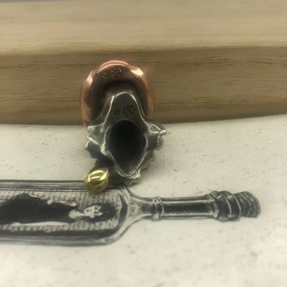 EDC инструменты латунный нож медная мельница для курения борода пирата бусы на