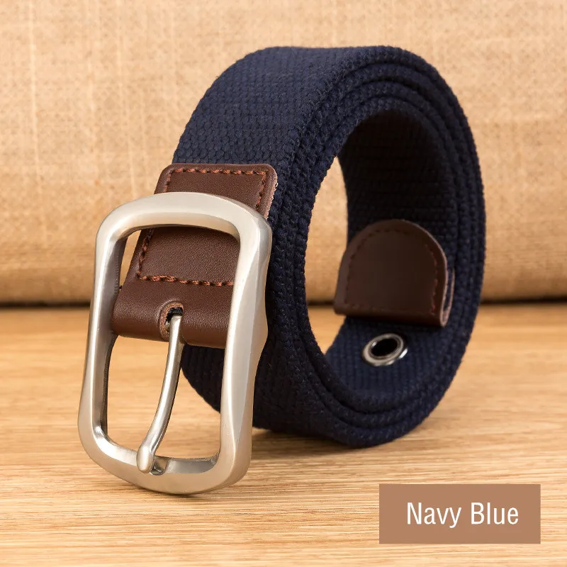 Ремень брезентовый унисекс повседневный тактический пояс в полоску для мужчин и