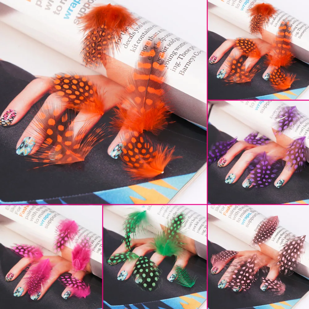 Хит продаж модные наклейки с перьями для дизайна ногтей переводные водой