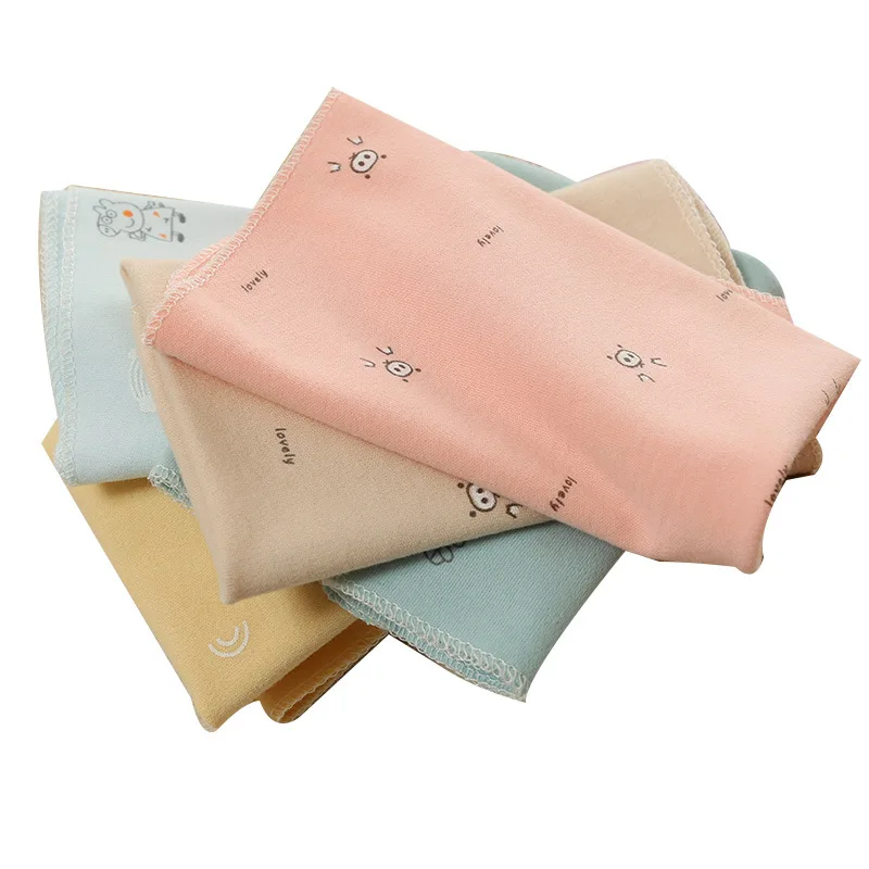 

5 шт./компл. хлопковые квадратные Красочные Детские Банные полотенца для лица с принтом, Детские обеденные полотенца для новорожденных