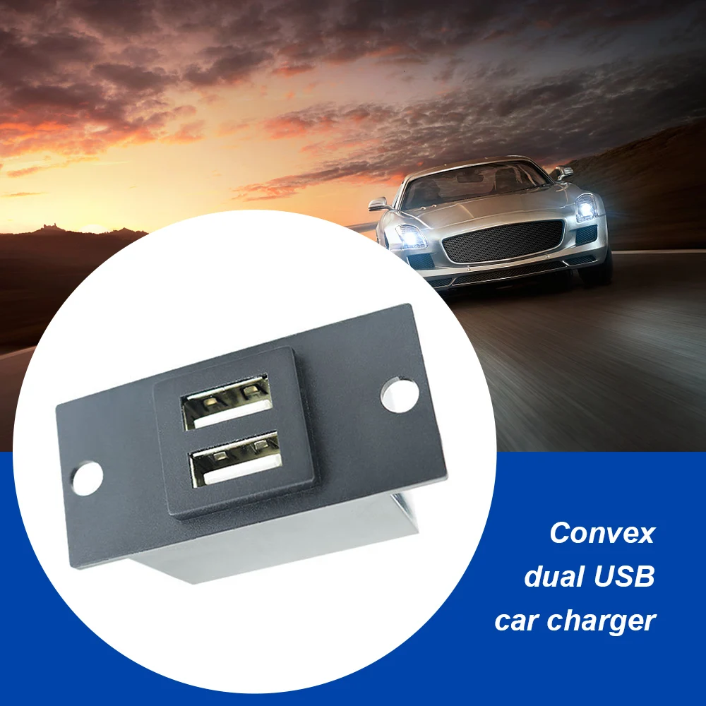

4.8A Dual USB Car Charger New Car Modified USB RV Bus Modified Mobile Phones Vehicle Charger Charging Adapter Accessories