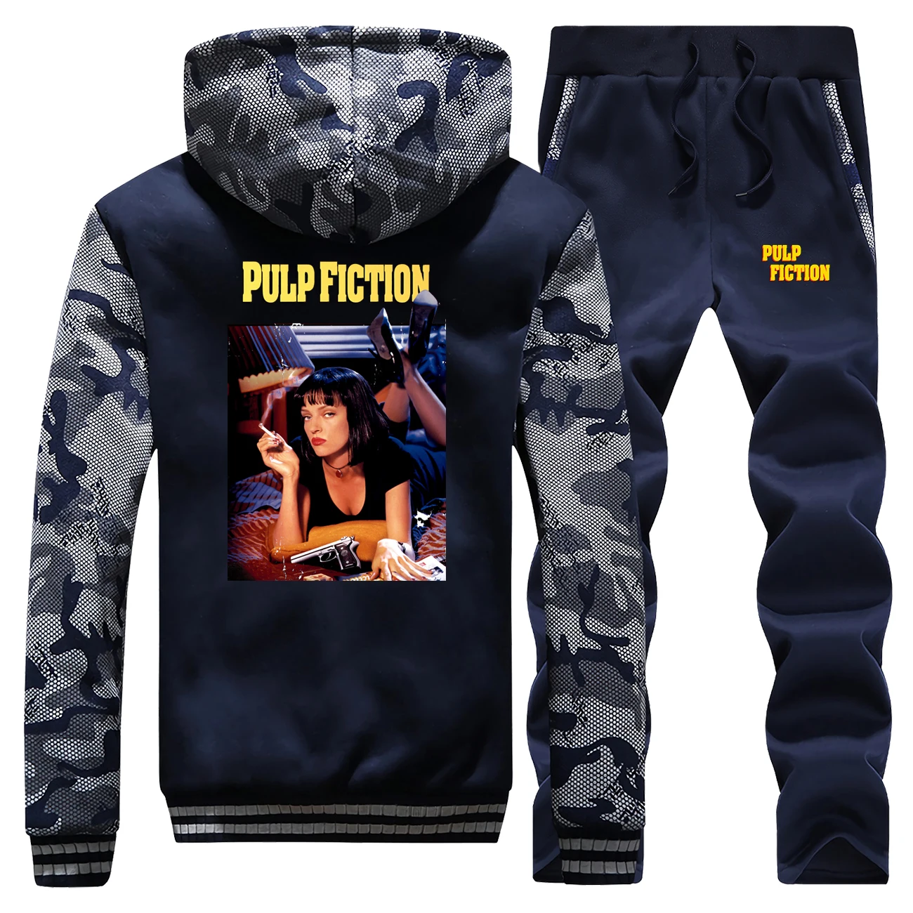 Фильм целлюлоза фантастика Миа Уоллес толстовки хип хоп крутые брюки набор