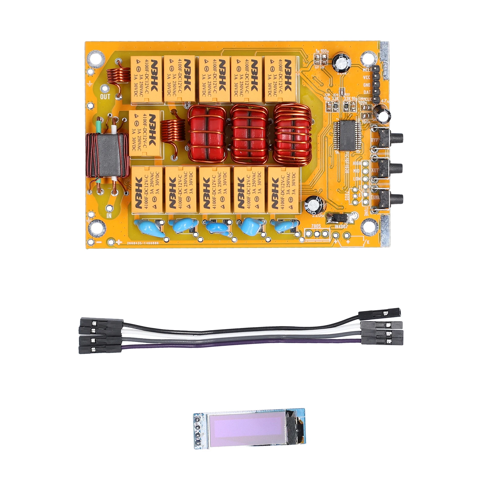 

DIY ATU-60 обновления 3,5 ~ 54 МГц коротковолновый мини антенный тюнер радио устройство ручной автоматический режим переключения частей