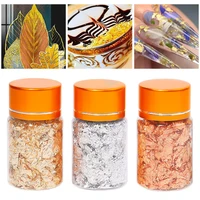 nail art shiny foil leaf gold flakes chunky glitter body decor makeup art decor new years stickers paper for nails diy design