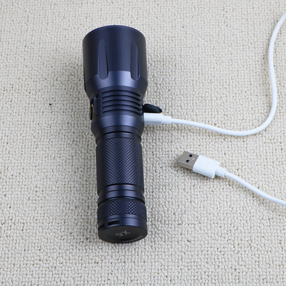Roxane X6-T20 LED flashlight 990lm USB rechargeable super bright tactical lantern​​ Waterproof searchlight | Лампы и освещение