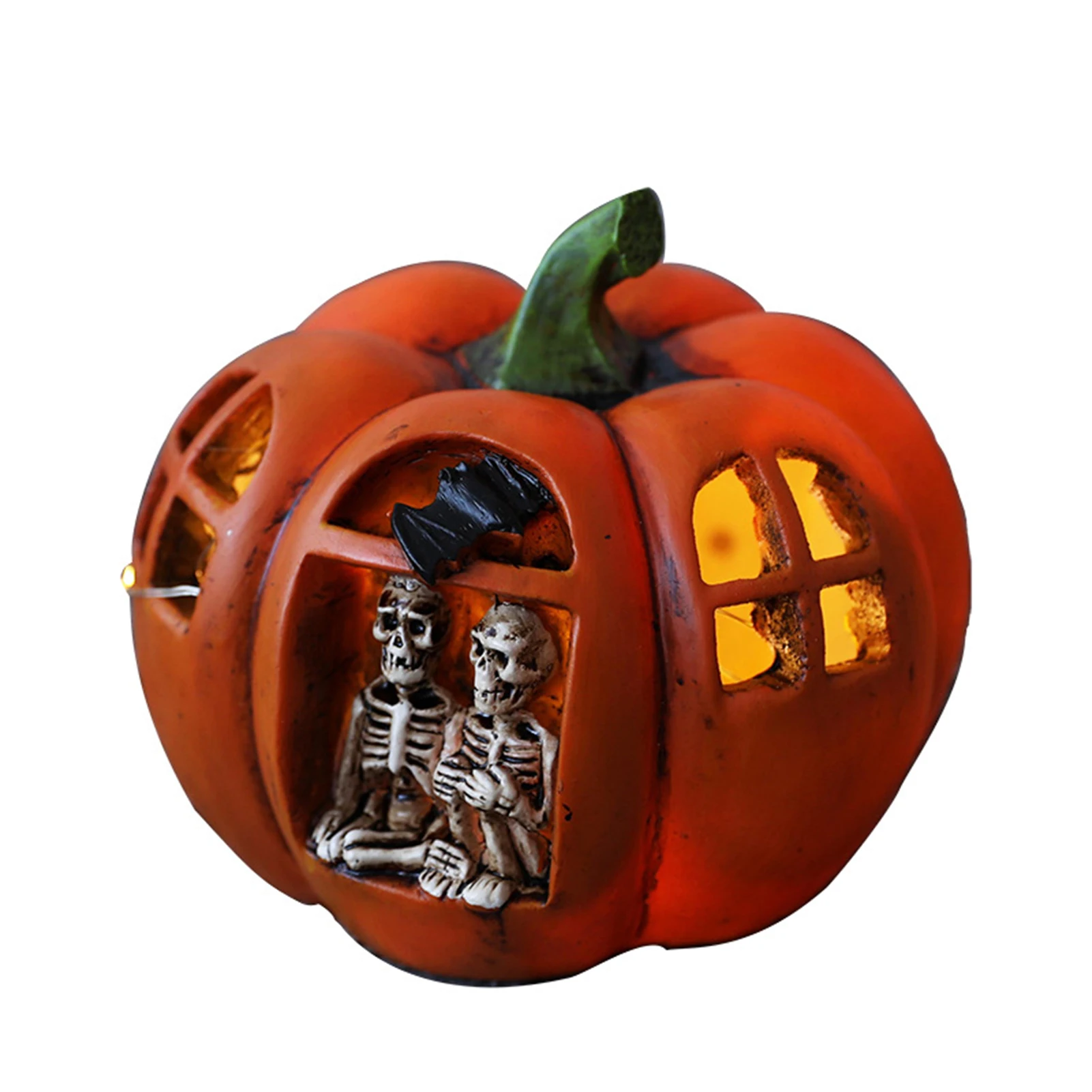 

2 шт., светящиеся лампы в виде черепа, тыквы