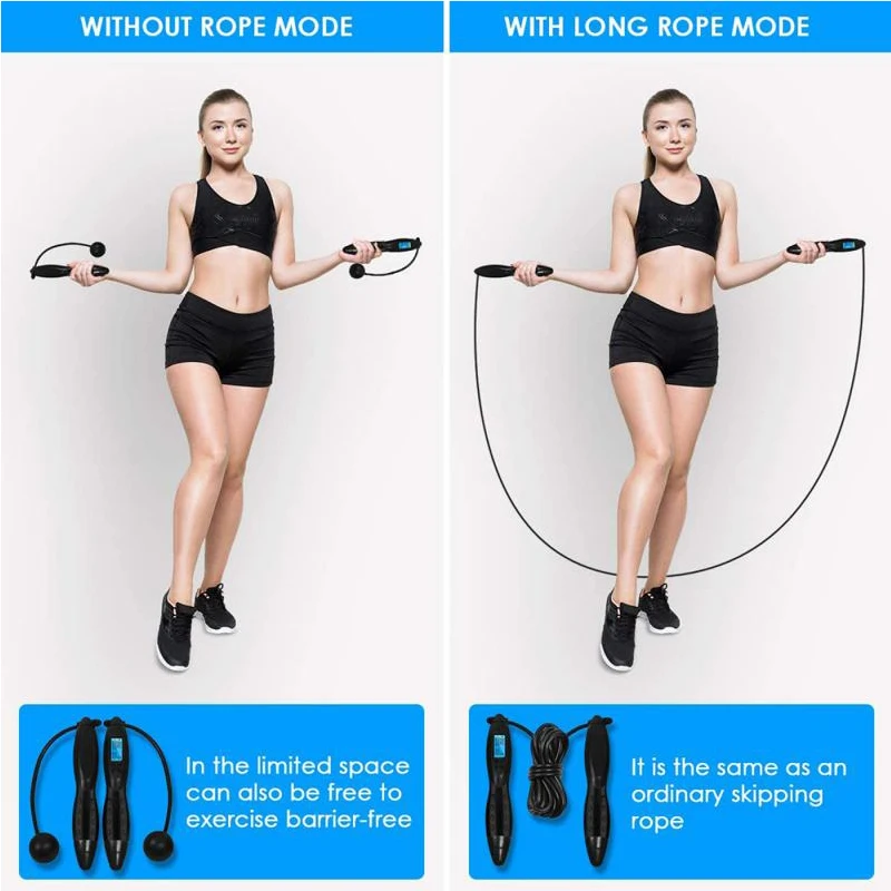 Умная Электронная Скакалка цифровая скакалка прочная износостойкая с цифровым