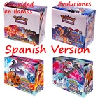 Голографические карты Pokemon GX V VMAX, испанские эволюции, охлаждение и восстановление темноты, Ablaze Booster