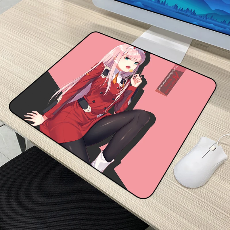 

Маленький коврик для мыши с рисунком аниме Zero Two Kawaii, компьютерный геймерский коврик для клавиатуры ноутбука, игровые аксессуары для настол...
