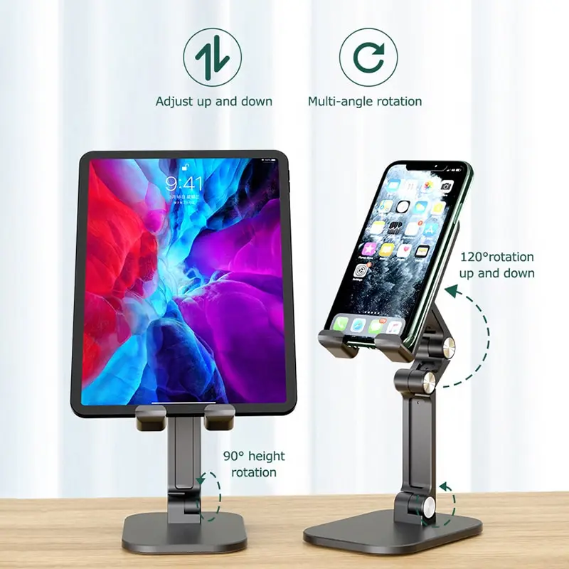 Складная Настольная мобильный телефон подставка держатель для iPhone iPad Pro Tablet