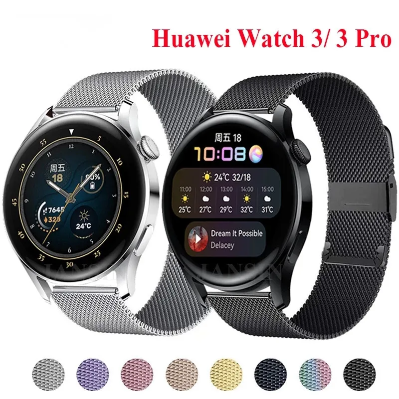 

Metal Stainless Steel Mesh Belt Strap For HUAWEI WATCH 3 / GT 2 Pro Band Bracelet For HONOR Magic Watch 2 46mm 42mm Watchband