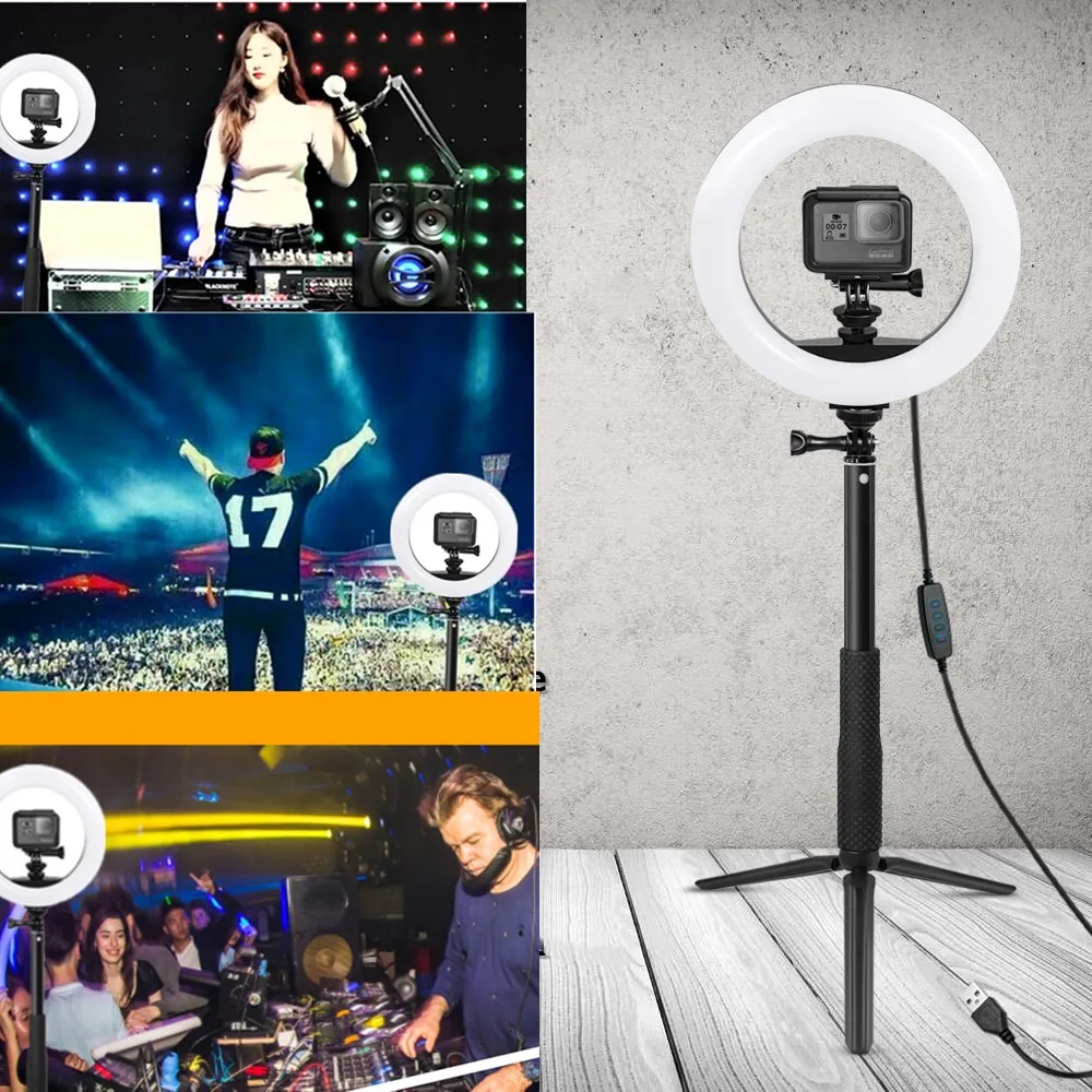 Новый дизайн аксессуаров Anordsem для Gopro заполняющий светильник светодиодный