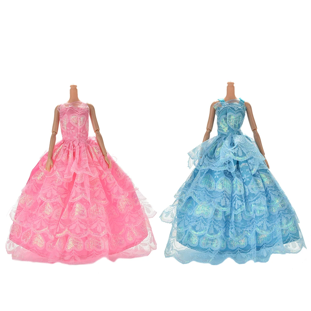 

2021 Fantasy Handmake Wedding Princess Dress Doll Wedding Dress Series-3 Clothing For Dolls Dressing Girl Gift New