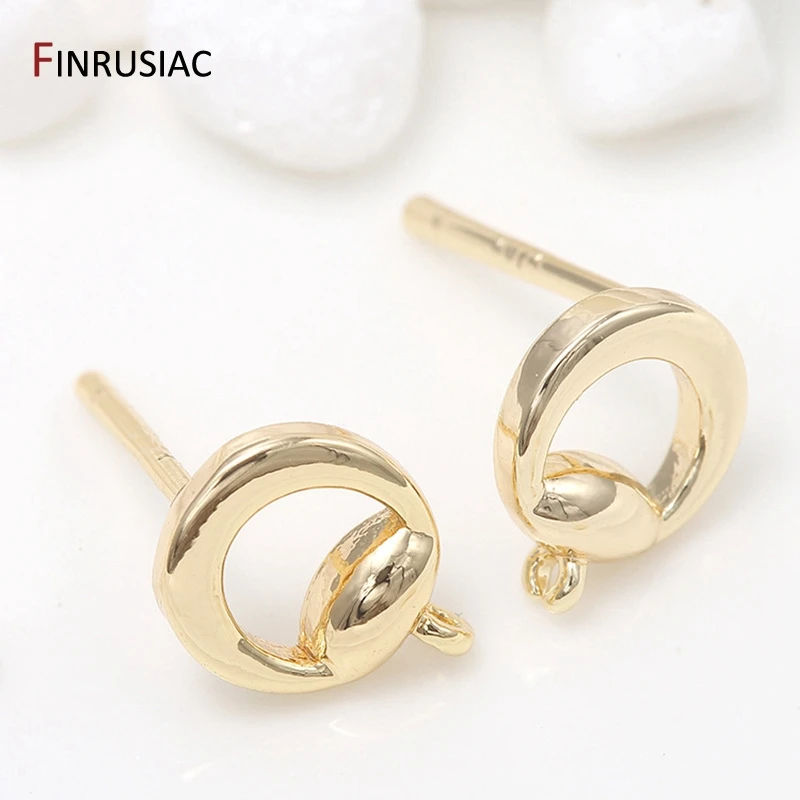 Аксессуары для сережек сделай сам Новое поступление 2020 позолоченные серьги 14