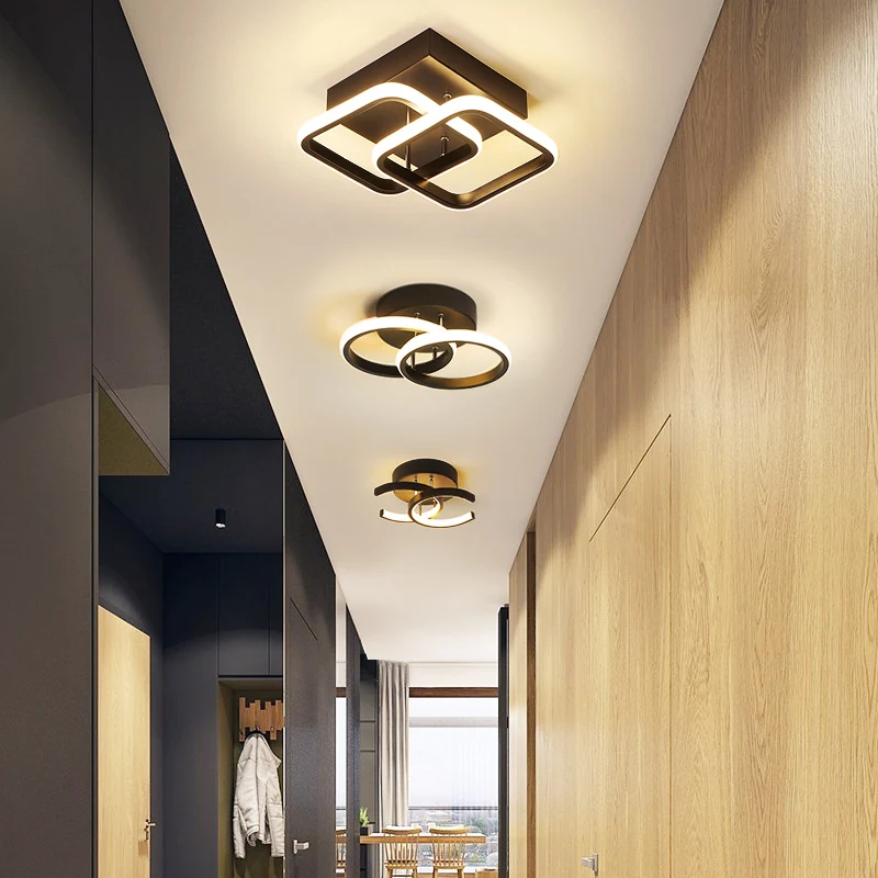 

Современный светодиодный потолочный светильник для коридора, лампа для гардероба, коридора, балкона, фойе, акриловое украшение, Домашний Св...