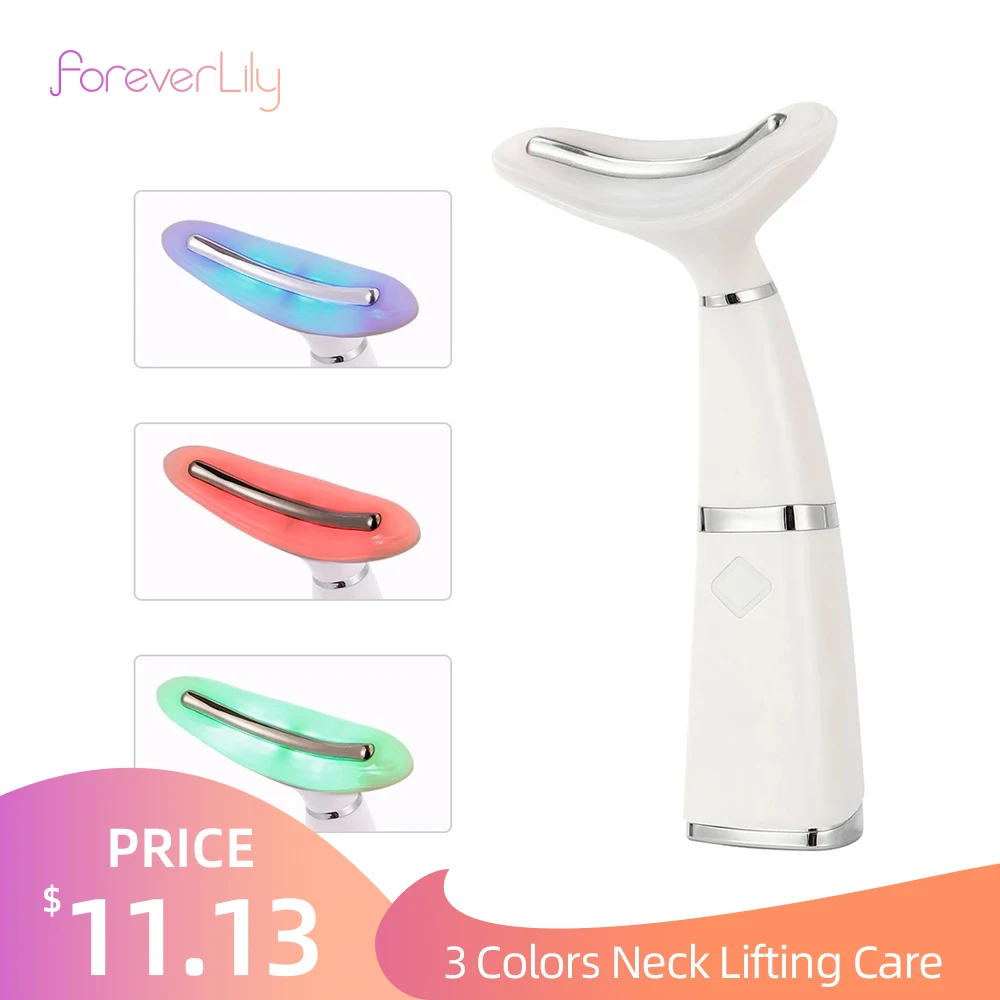 

NOBOX-Remove Double Chin Device LED Photon Heating Therapy Anti-Wrinkle Neck Care Tool Vibration Skin Lifting Tighten Massager