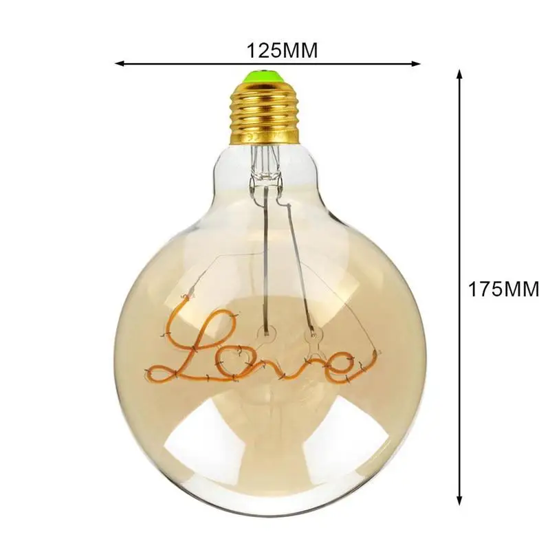 

LED Bulb Retro Filament LED lamp dimmable Holiday Lights Bulb Voltage 220-240V Christmas Decoration Model Decoration E6I5
