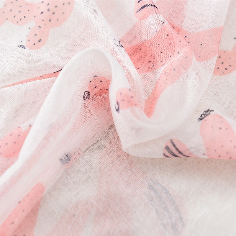 Хлопковый комбинезон с длинными рукавами и принтом кактуса для новорожденных