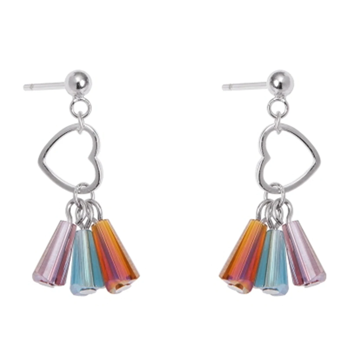 Серьги-гвоздики с родиевым покрытием 50 комплектов | Украшения и аксессуары