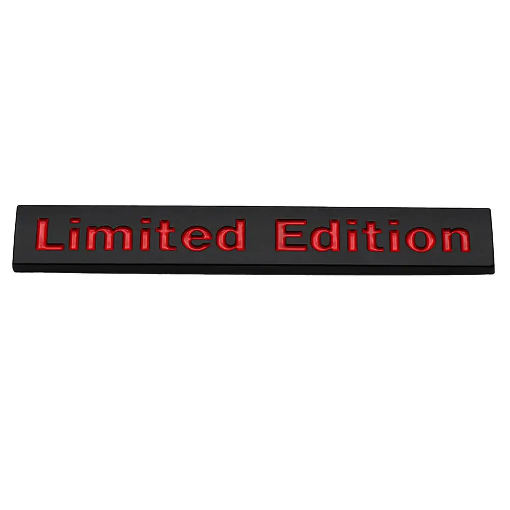 

3D Chrome Car Stickers Limited Edition Sticker for Car Universal Car Decals Badges Adhesive for Left Right Rear for Car Motorc