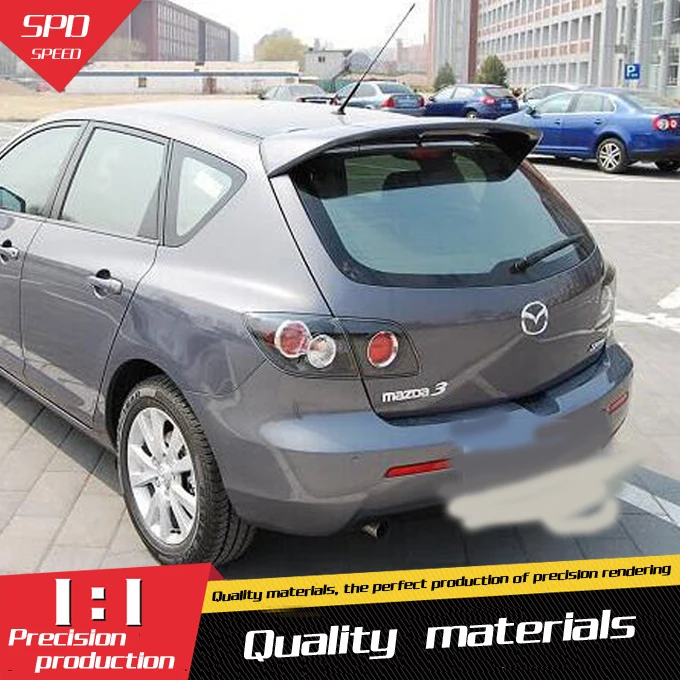 Спойлер для Mazda 3 высококачественный спойлер из АБС-материала заднего крыла