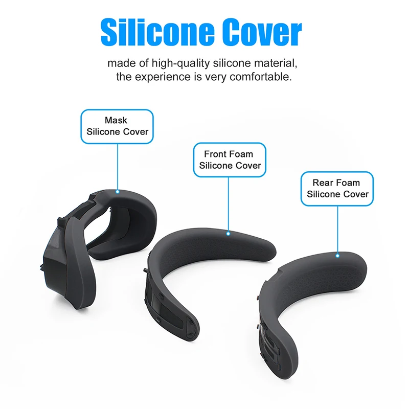 

Silicone Cover VR Face Pad For Oculus Rift S Replacement Face Cover Mat Eye Pad