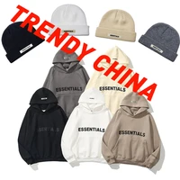 2021ss carls new essentials hoodies sweatshirts rubber print logo sweatshirts loose oversized hip hop cotton zip hoodie