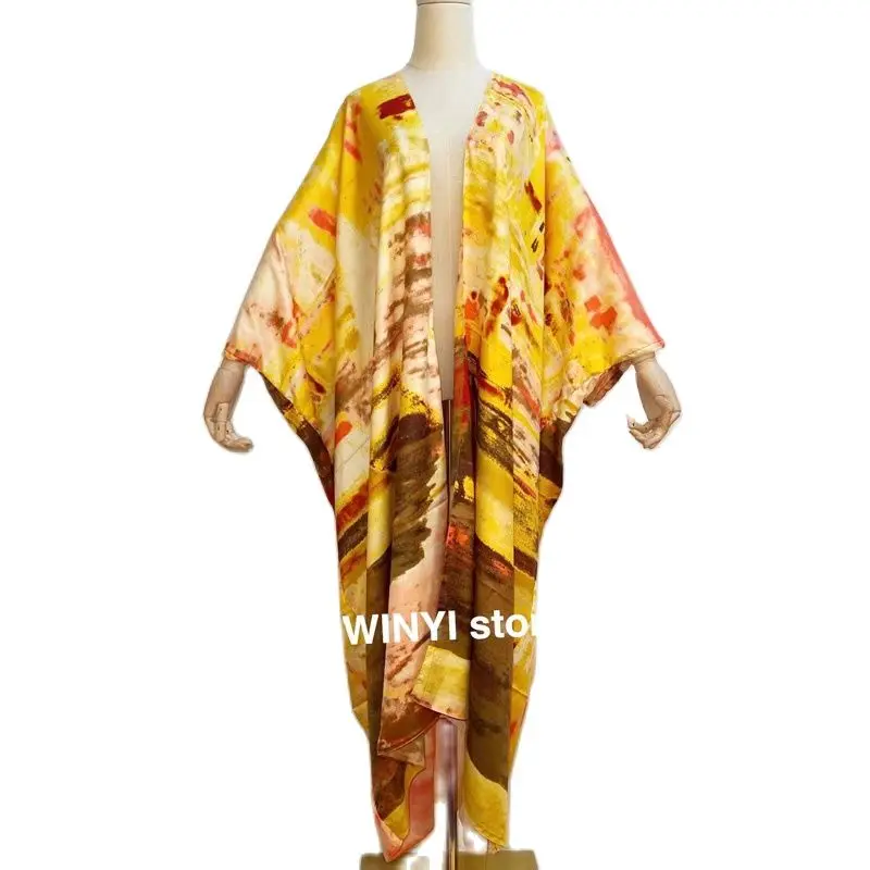 Женский кардиган Среднего Востока Sunmer Свободное длинное платье с вышивкой