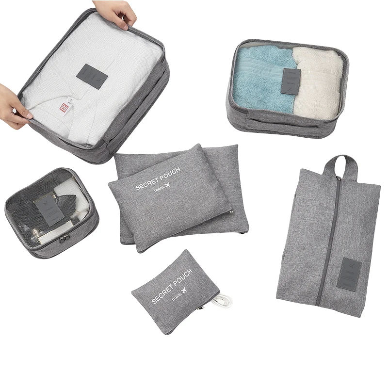HHYUKIMI Brand Travel Bag Seven-piece Suit Underwear Storage Finishing Luggage Clothes Organizer Waterproof | Багаж и сумки