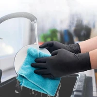 black gloves disposable latex free powder free exam glove size small medium large x large nitrile vinyl synthetic hand s m xl