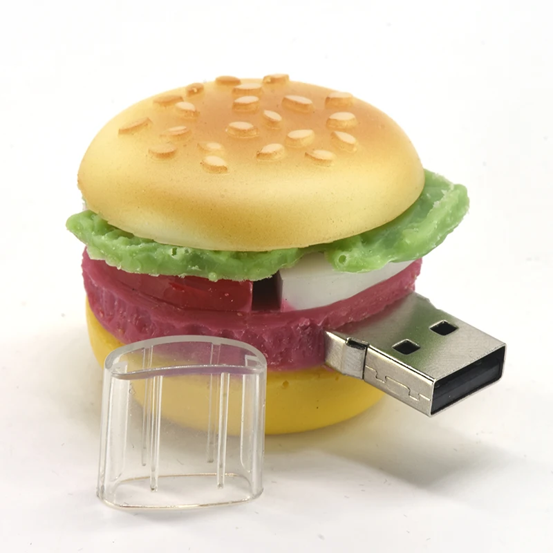 Burger жареная лента для пиццы Флешка 4 ГБ 8 16 32 64 usb флэш накопитель 128 256 U stick еда