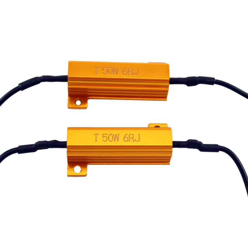 2 шт./пара автомобильный Стайлинг автомобиля мотоцикла 50 Вт 6 Ом Canbus резистор для
