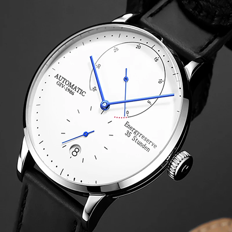 Часы GIV Мужские механические роскошные светящиеся водонепроницаемые наручные