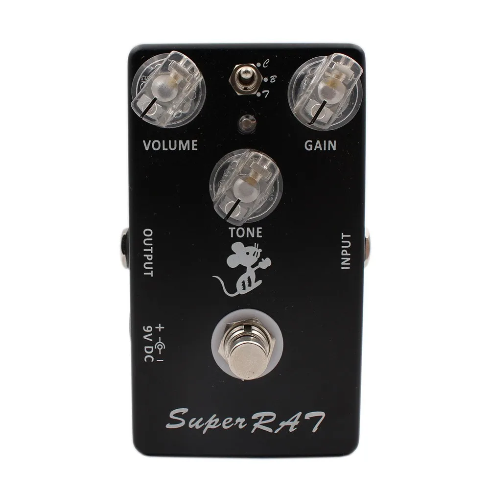 

Гитарная педаль Mosky, обновленная педаль для создания эффектов Pro Co RAT перегруз искажение Fuzz Boost Preamp 3 в 1, удивительная педаль на основе гитары