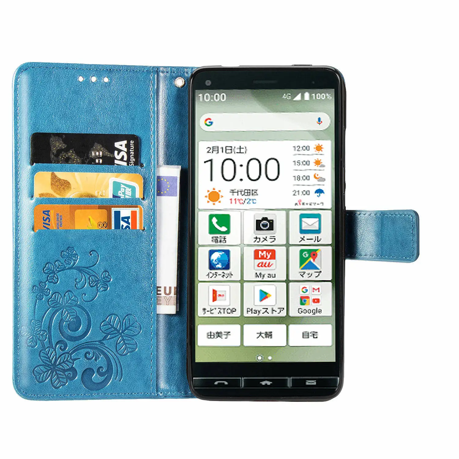 Чехол для Kyocera Basio 4 KYV47 чехол KYV 47 откидной из искусственной кожи + ТПУ подставка