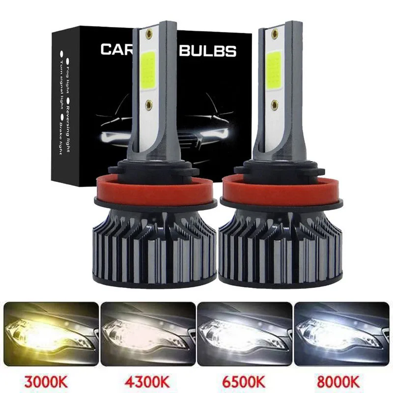 

Muxall Car Light H4 LED 12000LM H7 80W 880 881 Low Hi Beam Autombile Headlamps 9006/HB4 9005/HB3 H8 H11 H3 Fog Lamp 6500K 8000K