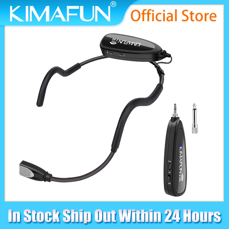 Перезаряжаемые 2 4G Беспроводной микрофон гарнитуры с приемник для средство