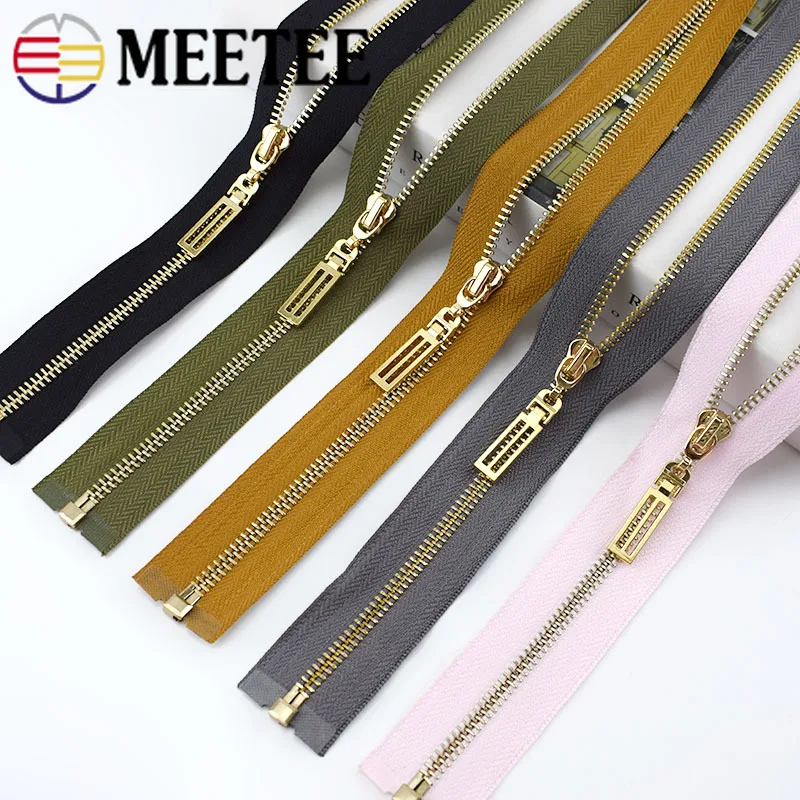Meetee 1/3 шт. 85 см 5 # Металлические молнии с открытым концом автоматическая застежка