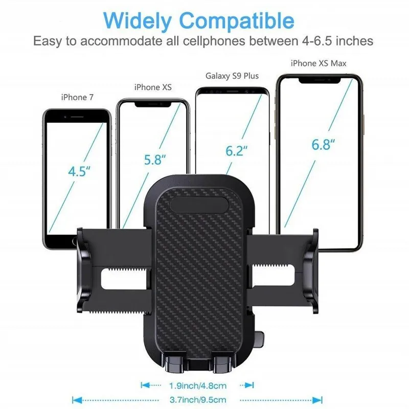 Universal Car Windshield Dashboard Mount Cell Phone Holder 360 Degree Rotation 3 In 1 Suction Cup Mobile Stand Bracket | Автомобили и