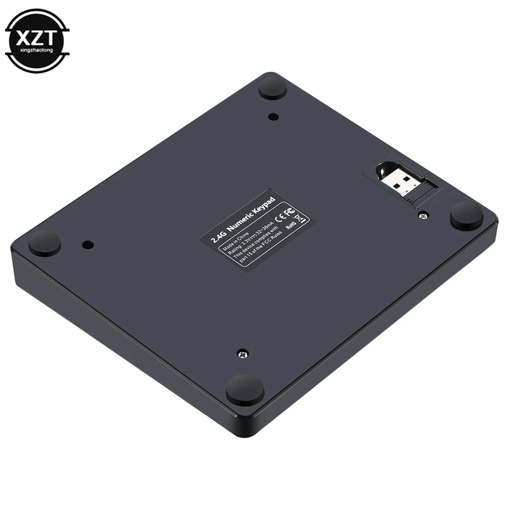 Беспроводная цифровая клавиатура 2 4g заряжаемая мультимедийная со средними