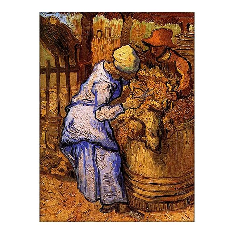 Ван Гог овцы ножницы после просо diy живопись по номерам художественная краска