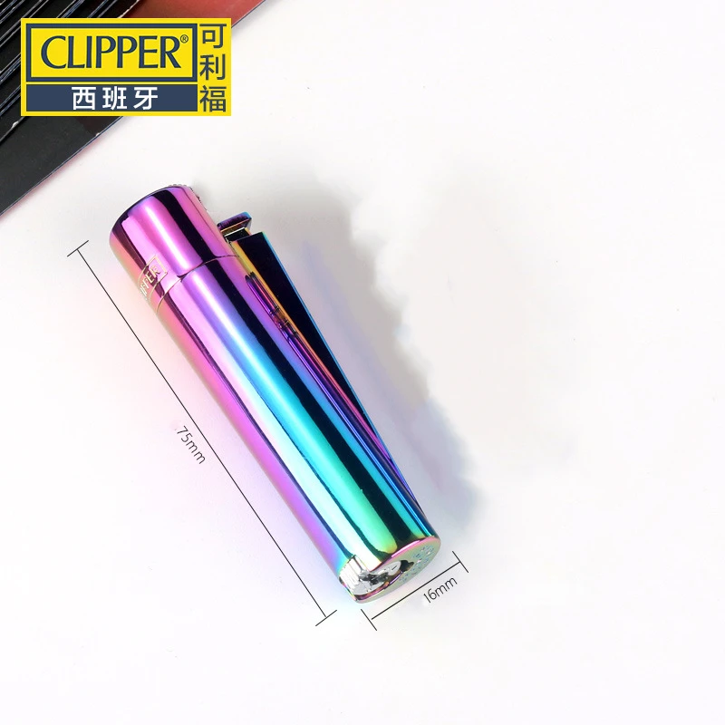 

Clipper Original From Spain Metal Free Fire Butane Gas Jet Torch Lighter Portable Grinding Wheel Flint Inflatable Lighters