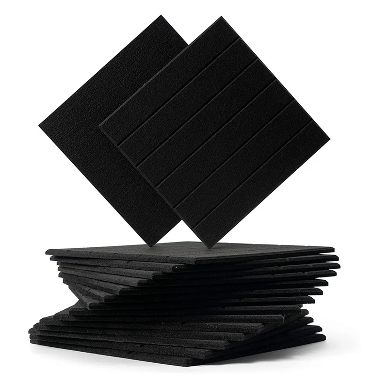

12 Pcs Sound-Absorbing Panels Sound Insulation Pads,Echo and Bass Isolation for Wall Decoration and Acoustic Treatment