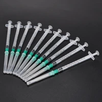 10pcs syringes blunt needle 1ml syringe 18ga 1 5 inch blunt tip needle protective cover cap kit for mixing many liquids