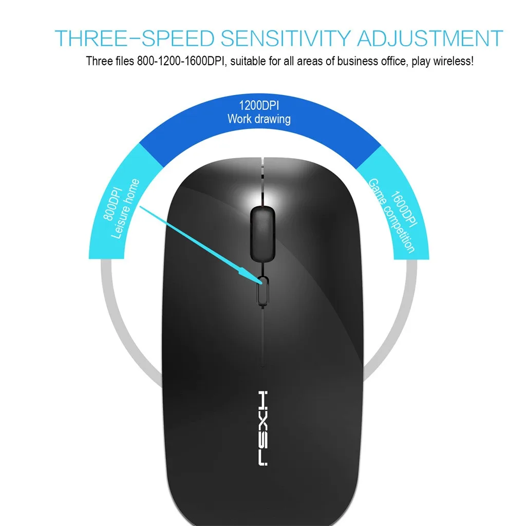 Мышь беспроводная HXSJ M60 1200DPI 2 4 ГГц USB + Type C|Мыши| |